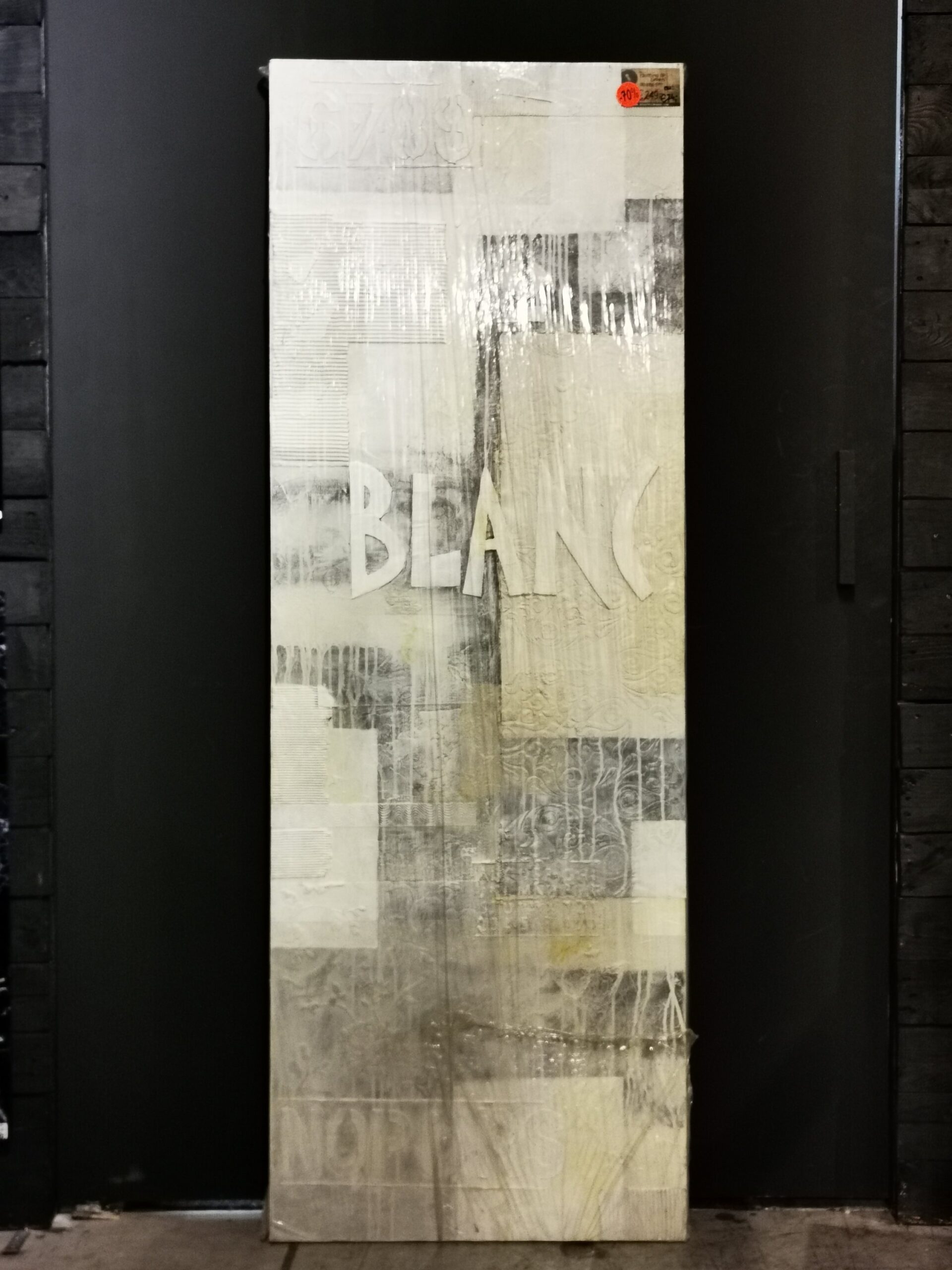Wanddecoratie / Schilderij op linnen - Blanc - 140x70 cm