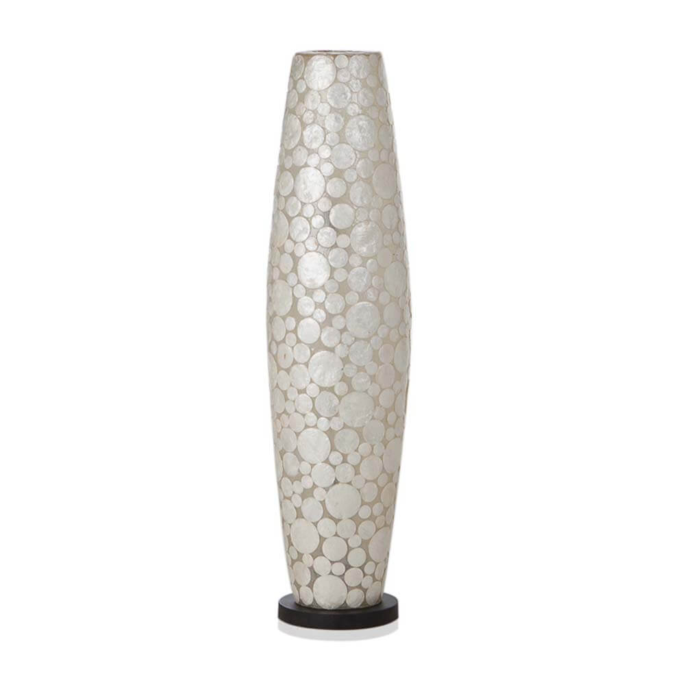 Vloerlamp Coin White - Apollo - Schelpenlamp 100 cm - Afbeelding 3