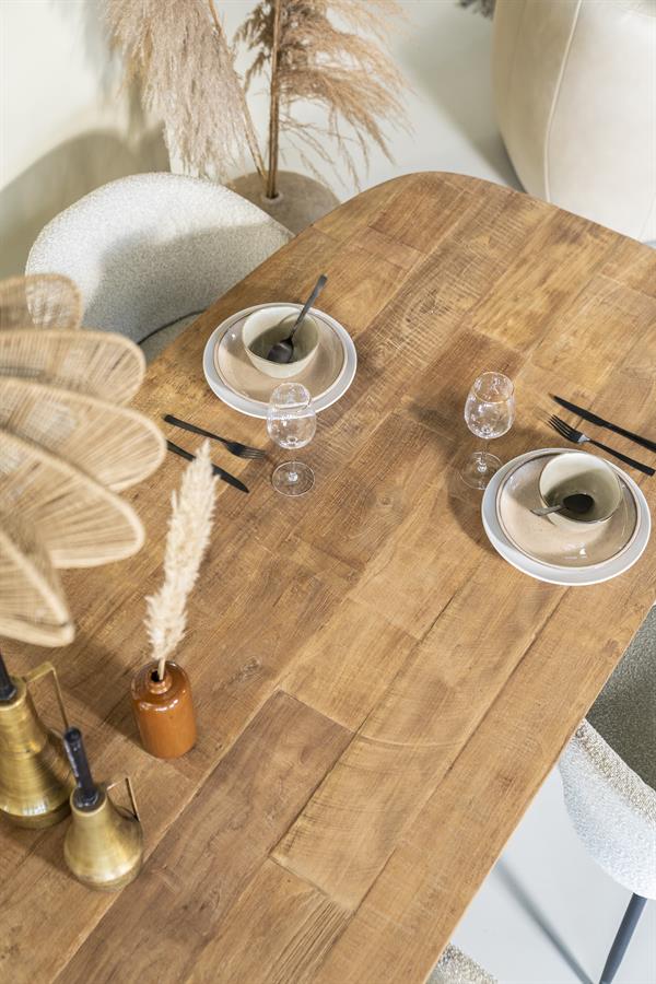 Eettafel Tabassum 220 x 100 cm - Afbeelding 4