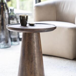 Bijzettafel Ron 46x49 - bruin