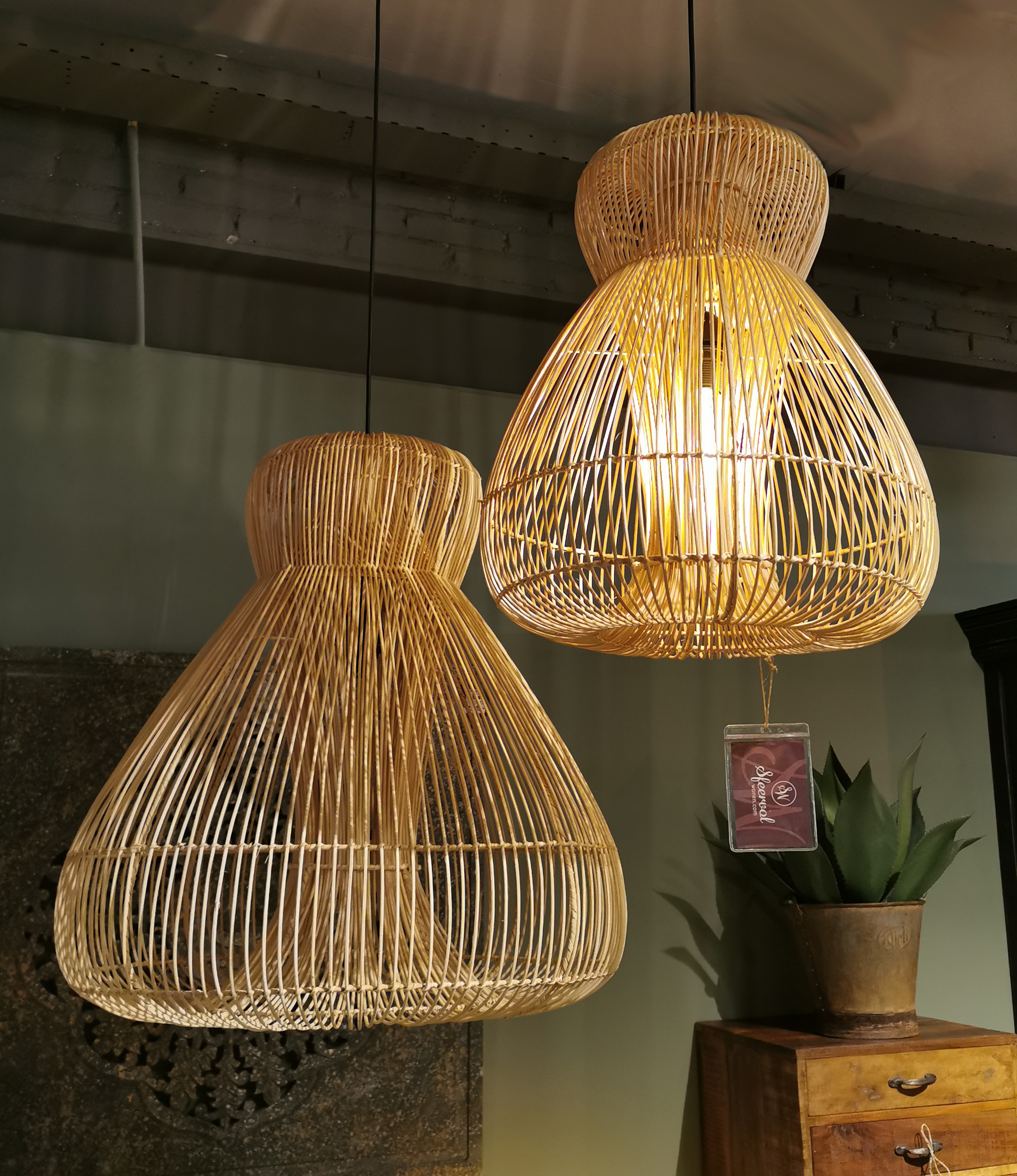 Hanglamp Rattan Jambu Naturel - 70 cm