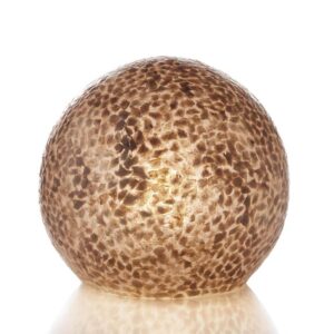 Tafellamp Wangi Gold - Staande bol - Schelpenlamp 30 cm