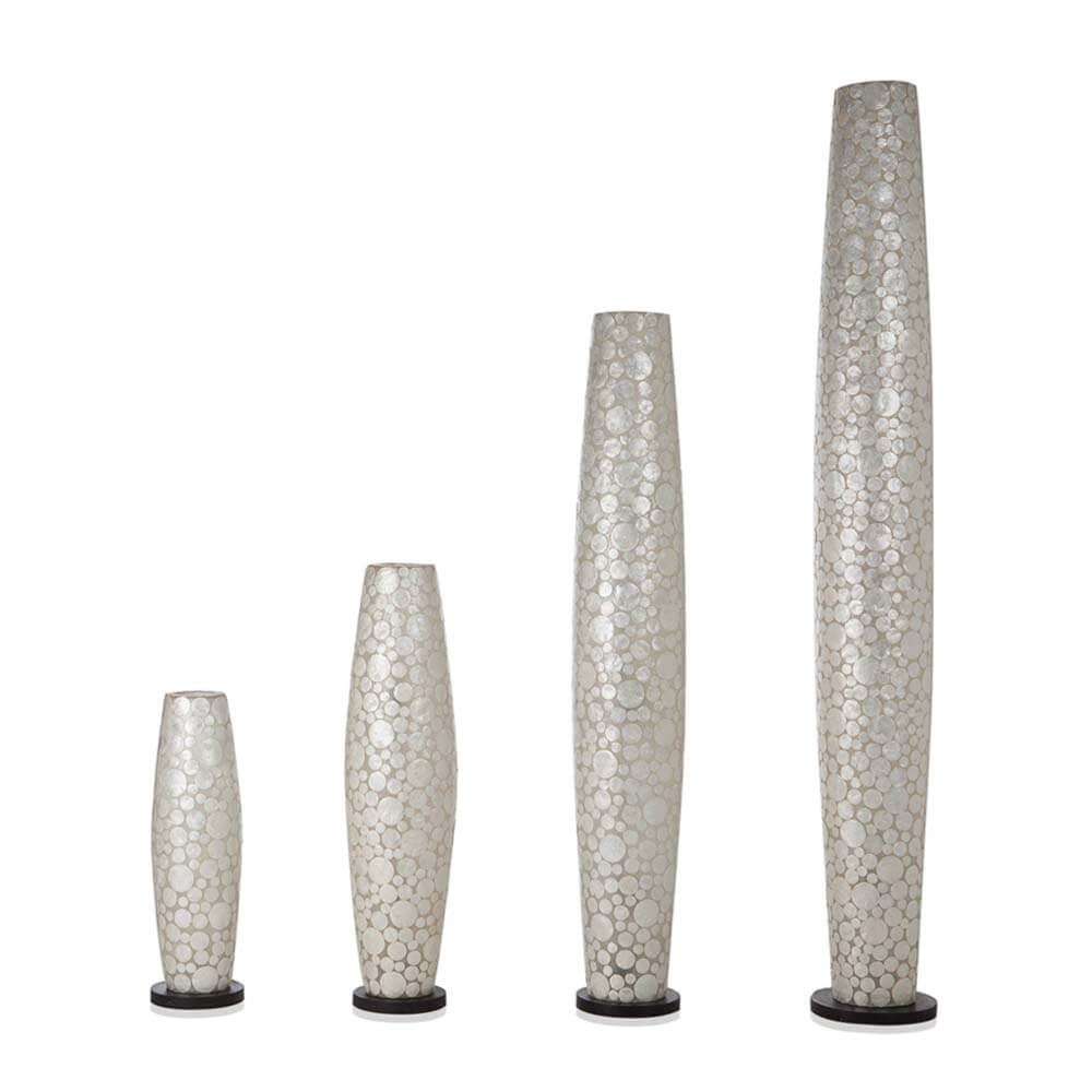 Vloerlamp Coin White - Apollo - Schelpenlamp 100 cm - Afbeelding 4