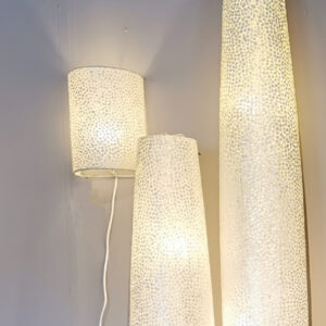 Wandlamp Wangi White - Rechthoek - Schelpenlamp 32 cm