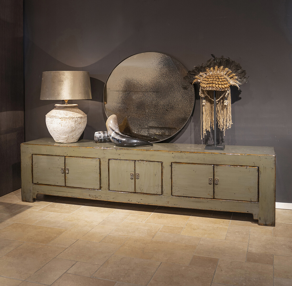TV dressoir gelakt Celadon groen - Afbeelding 9