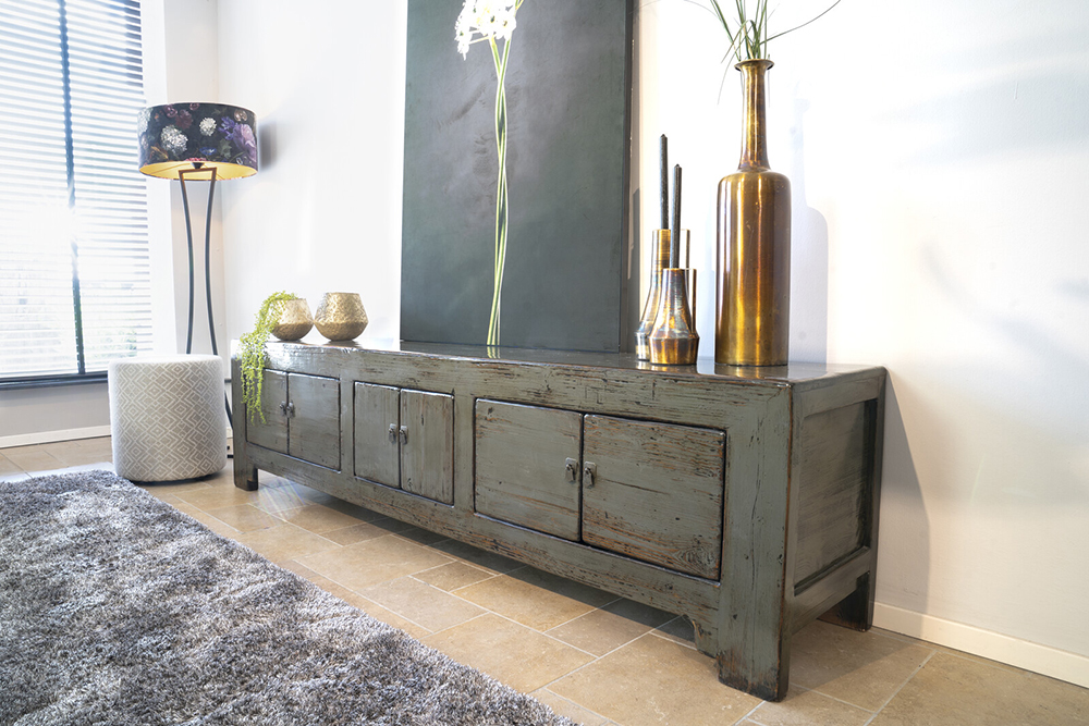 TV dressoir gelakt Celadon groen - Afbeelding 4