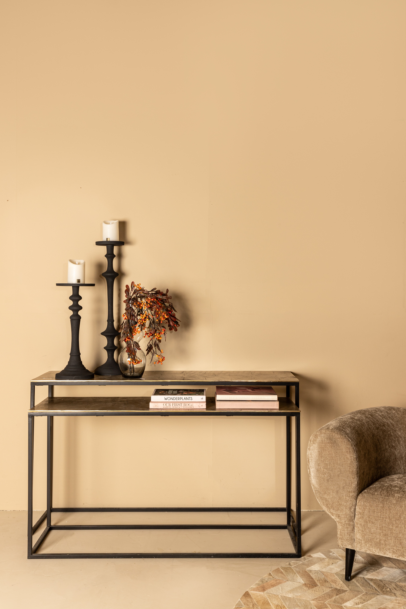 Kae Gold Aluminium Side-table