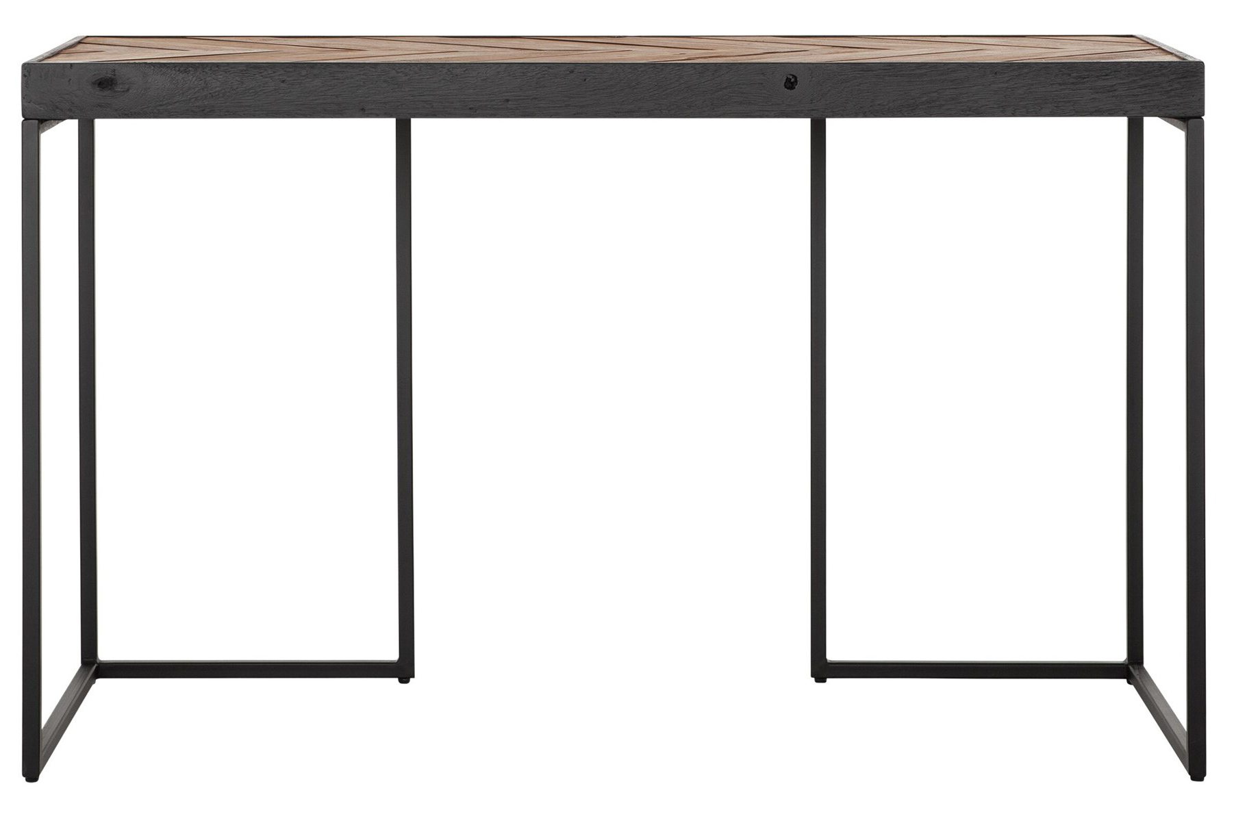 Sidetable / Bureau visgraat - Oud gerecycled teakhout - 125x50x76 cm - Afbeelding 8