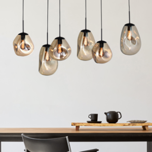 Hanglamp Lava - 6 lichtpunten - 160 x 25 cm