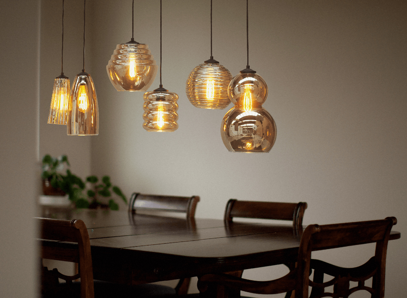 Hanglamp Quinto – 8 lichtpunten – 130 x 25 cm
