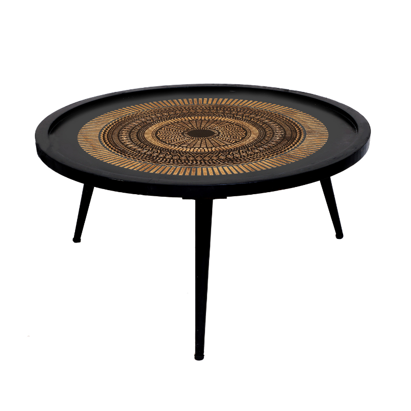Set van 3 houten salontafels