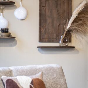 Houten Wandpaneel Kuzai - Bruin mangohout - 60x90 cm