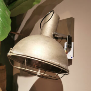 Industriële wandlamp Messing
