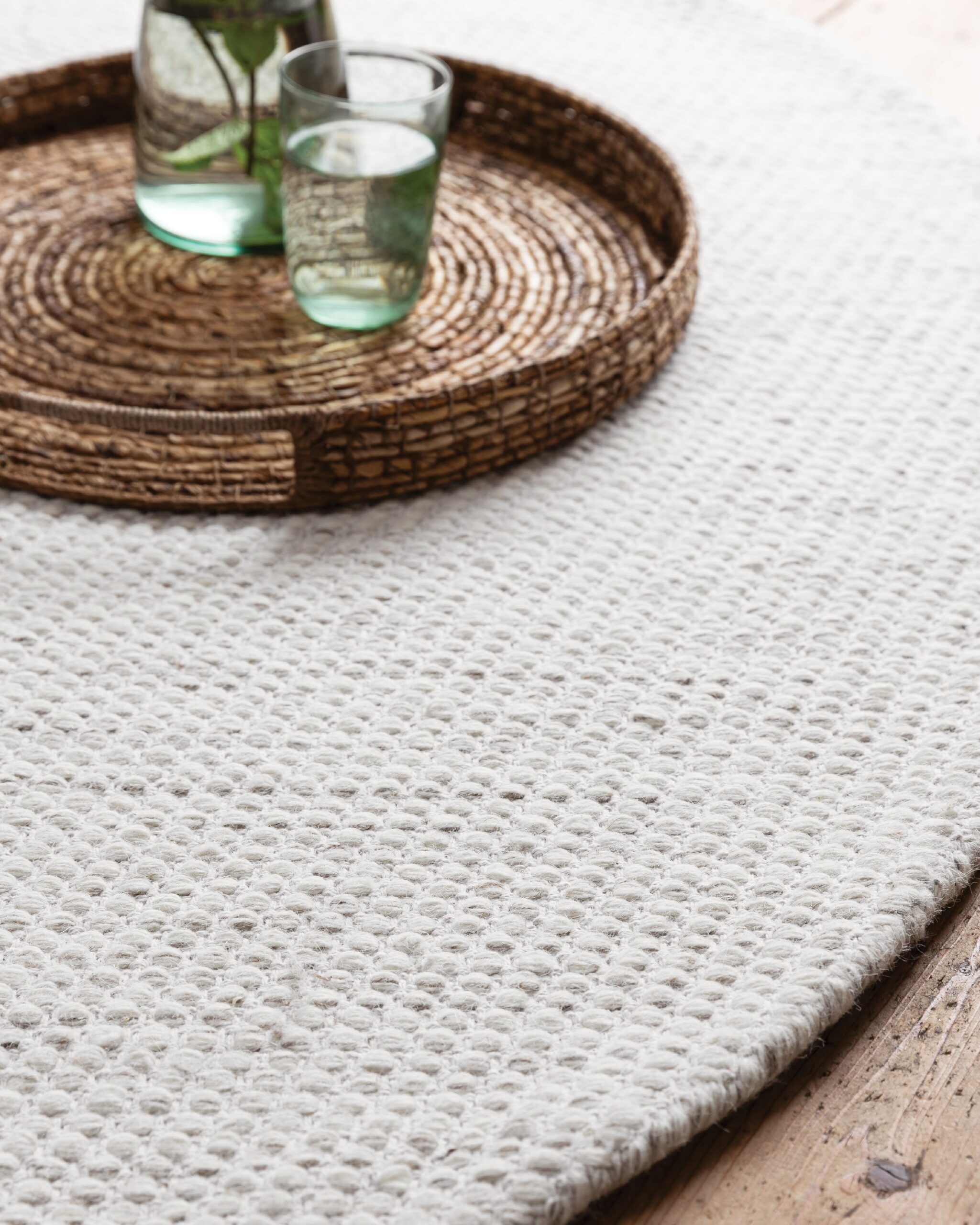 Vloerkleed Asuri - Ivory - verschillende maten rond en rechthoekig