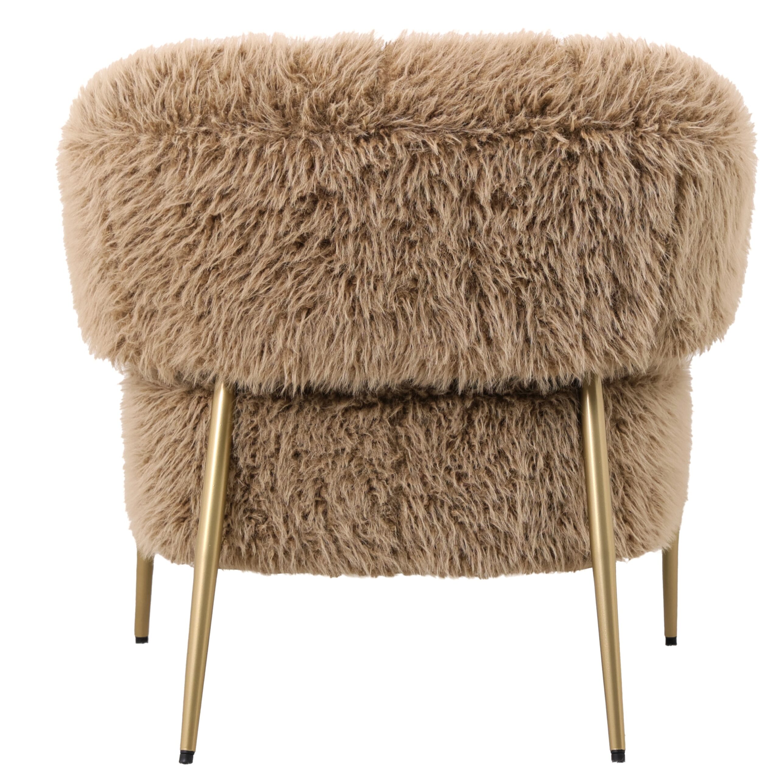 Moderne fauteuil Hair Bruin