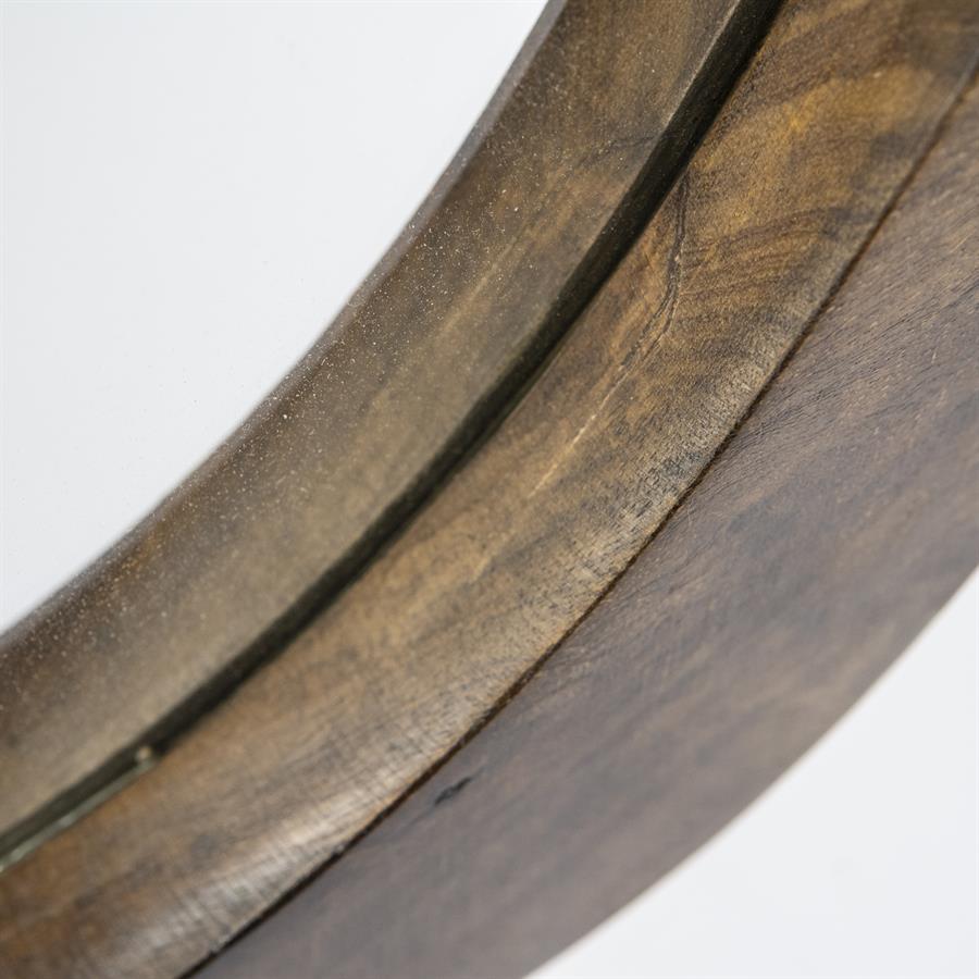 Houten spiegel Plecto bruin
