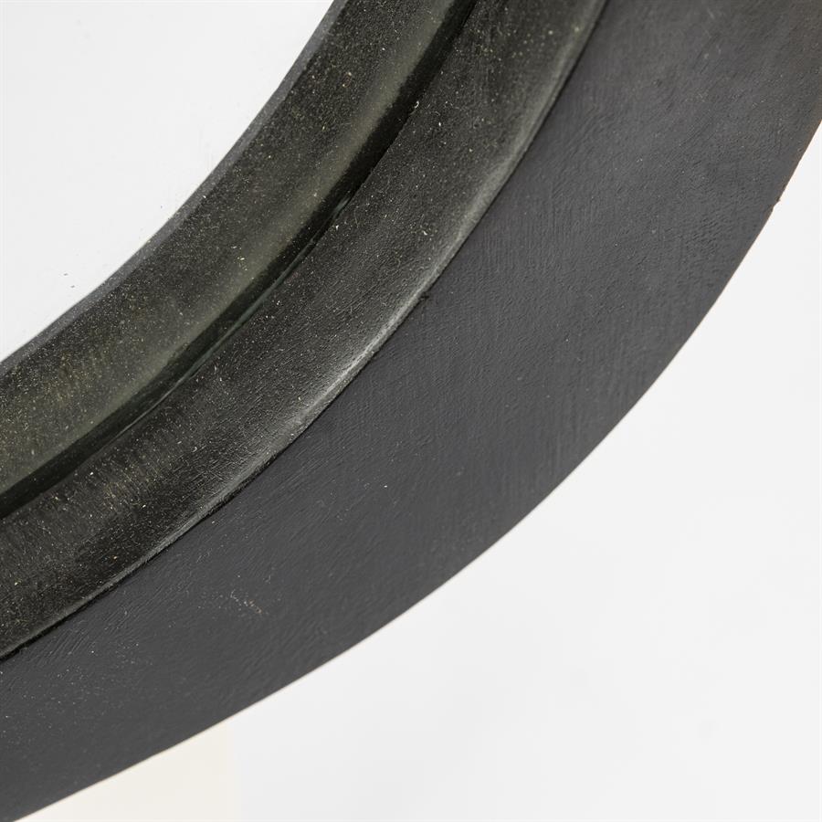 Houten spiegel Plecto zwart
