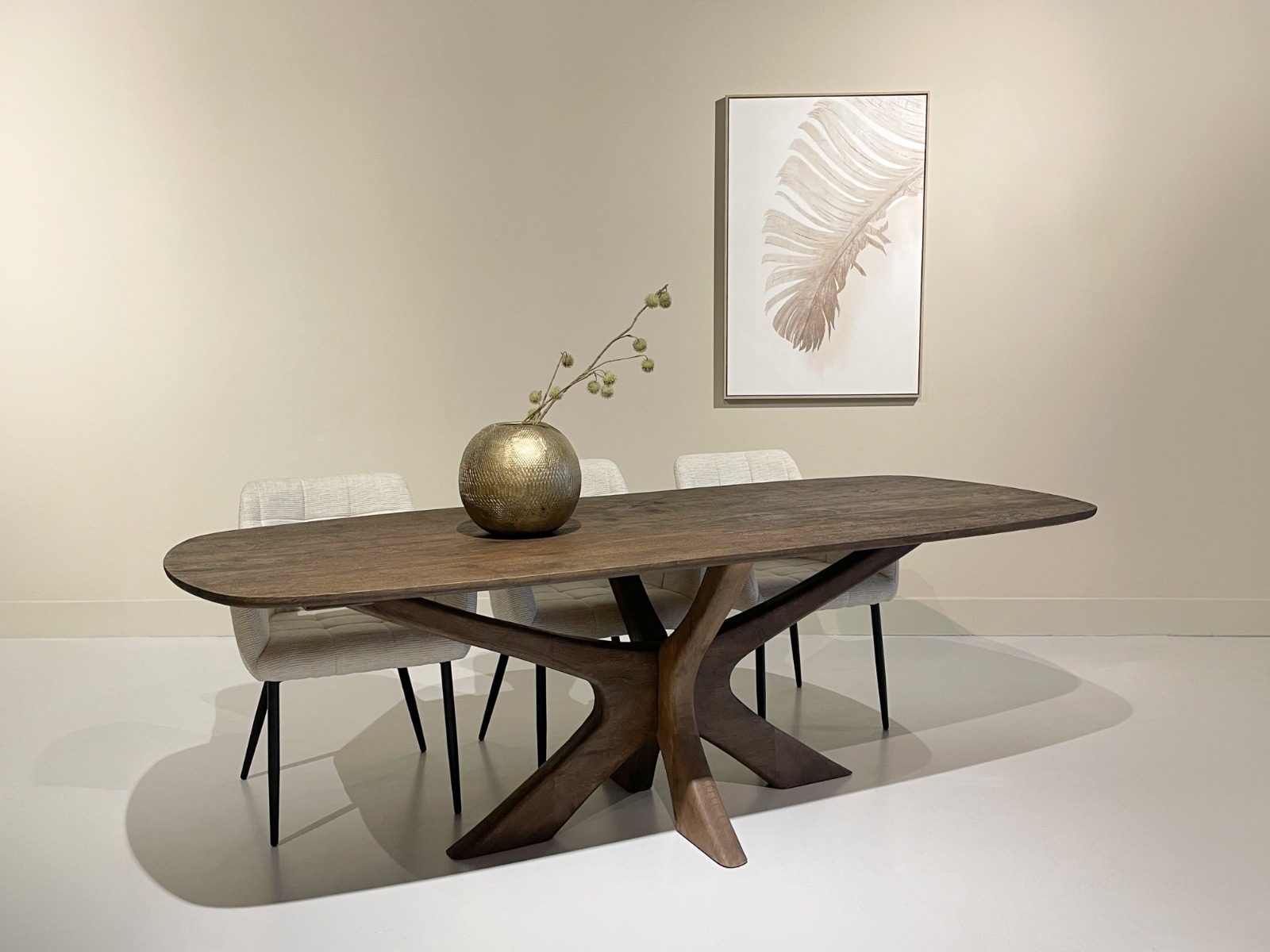 Montraux eetkamertafel Bruin - 220 of 250 cm