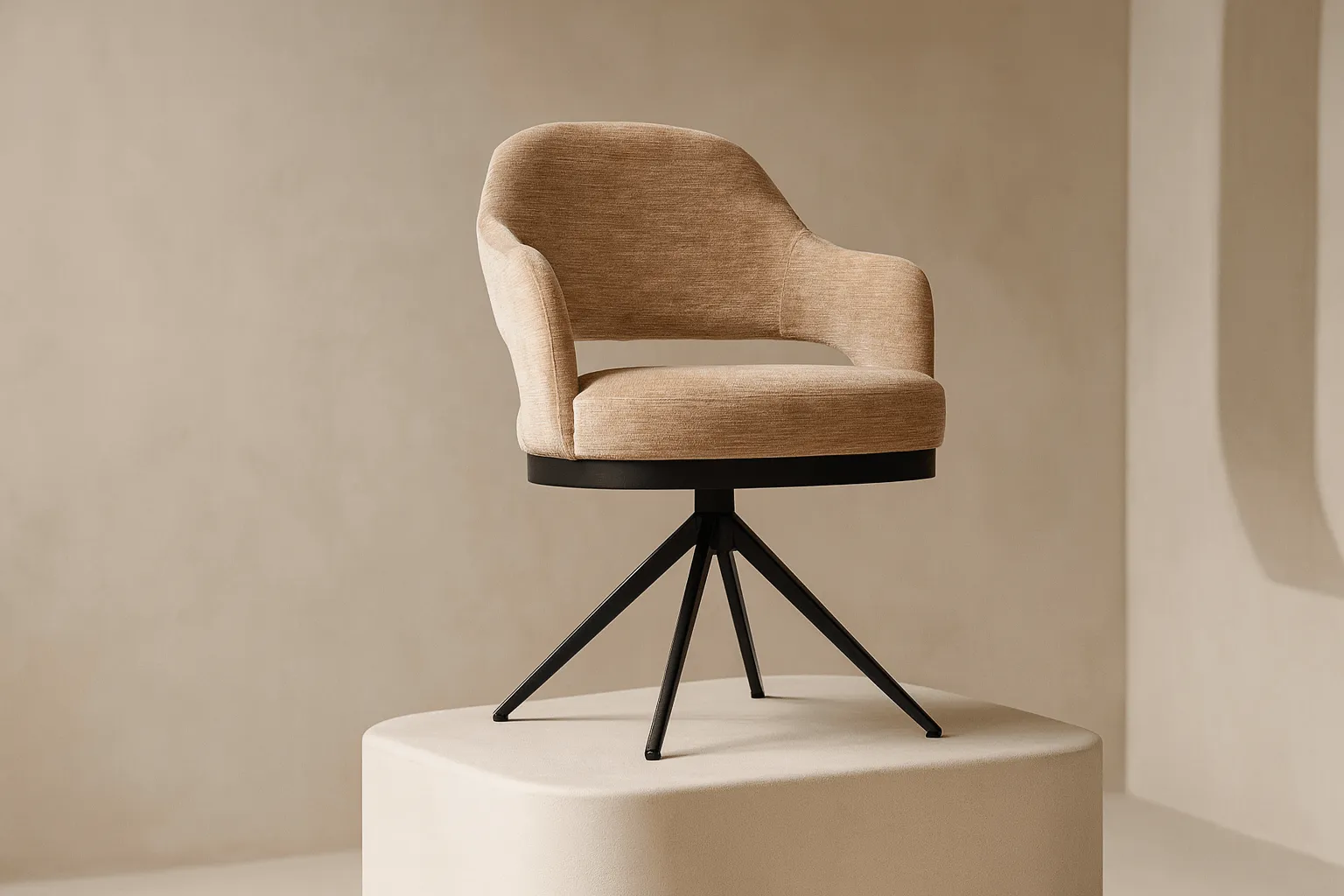 Eetkamerstoel Firenze – Optioneel draaibaar – Meerdere materialen – Moods Collection
