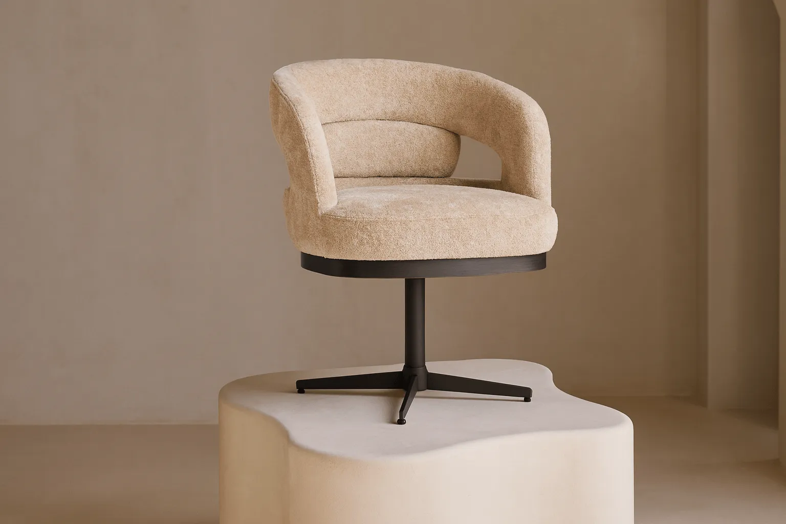 Eetkamerstoel Kyoto – Optioneel draaibaar – Meerdere materialen – Moods Collection